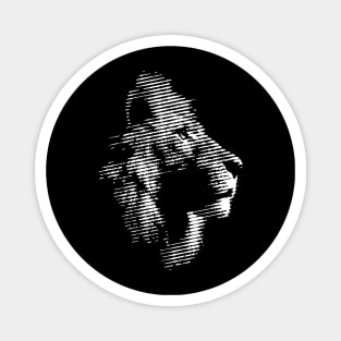 Lions Halftone style Magnet